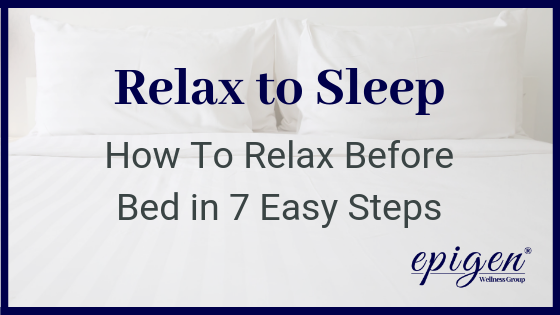 how to relax before bed